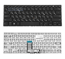 Клавіатура для ноутбука ASUS (B5402 series) rus, black, без фрейму