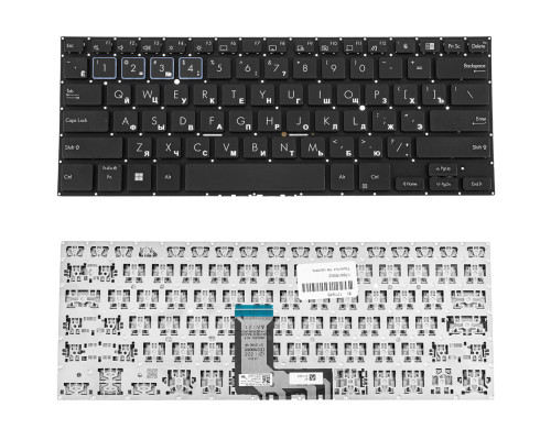 Клавіатура для ноутбука ASUS (B5402 series) rus, black, без фрейму NBB-121849