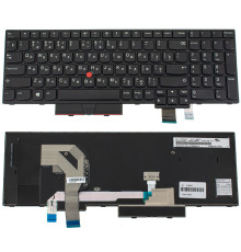 Клавіатура для ноутбука LENOVO (ThinkPad: T570, T580) rus, black (оригінал) NBB-124554