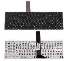 Клавіатура для ноутбука ASUS (X501, X550, X552, X750 series) ukr, black, без фрейму, без кріплень NBB-128141