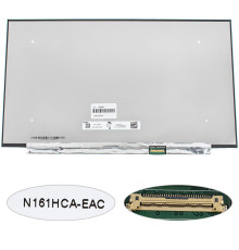 Матриця 16.1" N161HCA-EAC (1920*1080, 30pin(eDP, IPS), LED, SLIM(без планок та вушок), матова, роз'єм праворуч внизу) для ноутбука