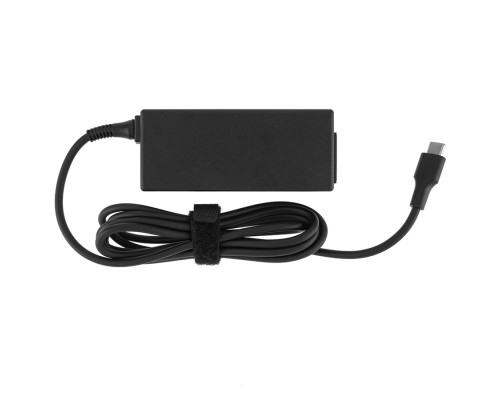 Блок живлення для ноутбука ASUS, HP, DELL, LENOVO, ACER, XIAOMI USB-C 45W (15V/3A, 12V/3A, 5V/2A), USB3.1/Type-C/USB-C, black (без кабеля!) NBB-134013
