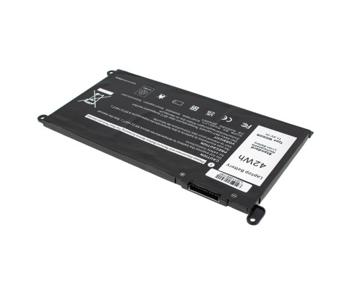 Батарея для ноутбука DELL WDX0R (Inspiron: 15 5568, 13 5368, 13 5378) 11.4V 3050mAh Black NBB-134276