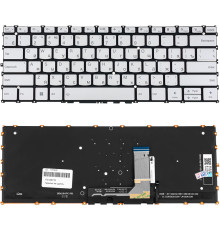 Клавіатура для ноутбука LENOVO (Yoga Slim 9 14IAP7) rus, silver, без кадру, підсвічування клавіш (ОРИГІНАЛ)