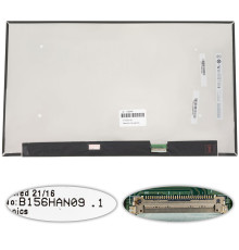 Матриця 15.6" B156HAN09.1 (1920*1080, 30pin(eDP, IPS, 400cd/m2, 16.7M, 100% sRGB), LED, SLIM(без дод. панелі), матова, роз'єм справа внизу) для ноутбука NBB-139246