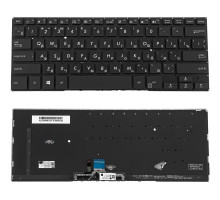 Клавіатура для ноутбука ASUS (UX461 series) rus, black, без фрейма, подсветка клавиш NBB-139431