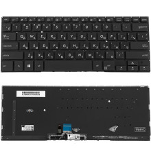 Клавіатура для ноутбука ASUS (UX461 series) rus, black, без фрейма, подсветка клавиш