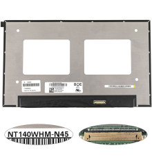 Матриця 14.0 NT140WHM-N45 (1366*768, 30pin(eDP), LED, SLIM(без дод. панелі !!!), матова, роз'єм праворуч знизу) для ноутбука NBB-140435