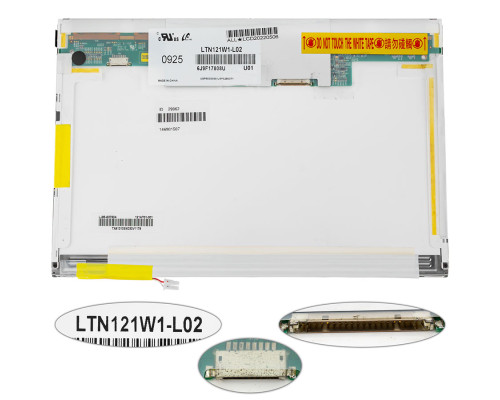 Матриця 12.1 LTN121W1-L02 (1280*800, 20pin, 1CCFL, NORMAL, глянцева, роз'єм праворуч зверху) для ноутбука (renew) NBB-29062