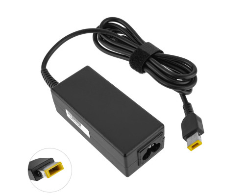 Оригінальний блок живлення для ноутбука LENOVO 20V, 2.25A, 45W, USB+pin (Square 5 Pin DC Plug), black (ADLX45NLC2A) (без кабеля!) NBB-41149