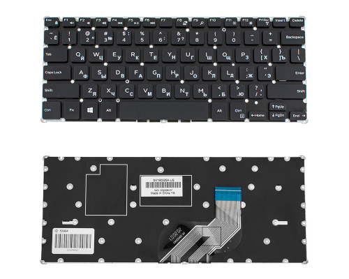 Клавіатура для ноутбука DELL (Inspiron: 3162 series) rus, black, без фрейма NBB-53994