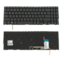 Клавіатура для ноутбука ASUS (UX563 series) rus, black, без фрейму, підсвічування клавіш