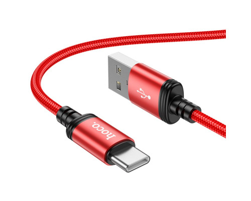 Кабель USB Hoco X89 Wind Type-C 3A Колір Червоний 6931474784377