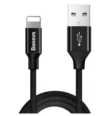 Кабель USB Baseus USB to Lightning 2A 1.8m CALYW-A Колір Чорний, 01 6953156253667