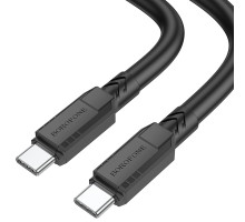 Кабель USB Borofone BX81 60W Type-C to Type-C Колір Чорний 6974443386110