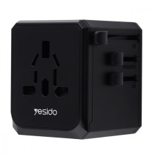 Travel Adapter Yesido MC-10 Type-C (UK/EU/US/AUS) black