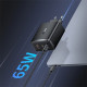 МЗП Baseus Cube Pro Fast Charger 65W (2 Type-C + USB) black 2003000212709 6932172641474