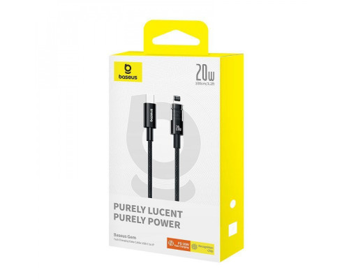 Кабель Baseus Gem Fast-Charging Type-C to Lightning 20W 1m white 2003000172614 6932172658878