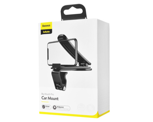 Тримач в машину Baseus Big Mouth Pro Car Mount black