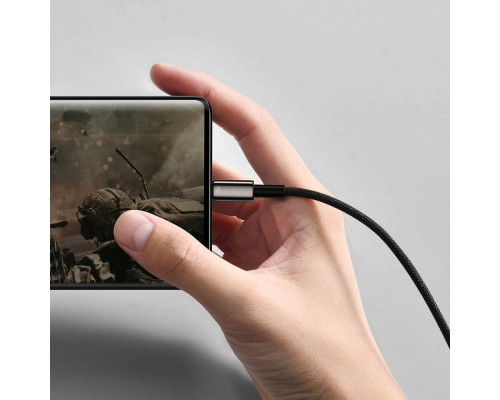 Кабель Baseus Tungsten Gold Fast Charging USB to Type-C 100W (2m) black 2001000965236 6932172618094