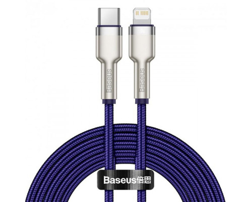 Кабель Baseus Cafule Metal Type-C to Lightning PD 20W (2m) purple