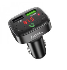 АЗП Hoco FM Launcher E59 Promise QC3.0 2USB black