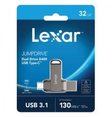 Накопичувач OTG LEXAR JumpDrive D400 USB to Type-C (USB 3.1) 32GB