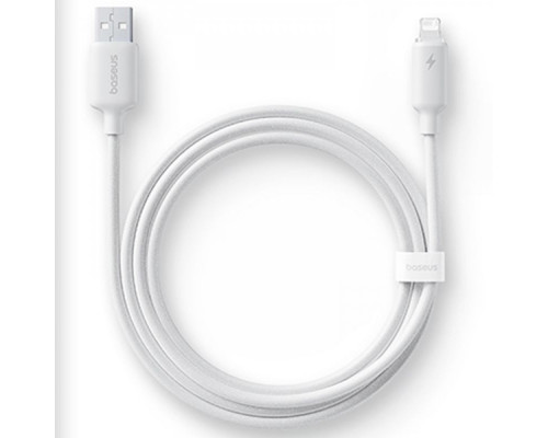 Кабель Baseus Foamed Silicone Fast Charging Lightning 2.4A (1m) white 2003000288858 6932172693756