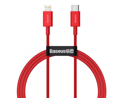 Кабель Baseus Superior Series Fast Charging Type-C to Lightning PD 20W (1m) red