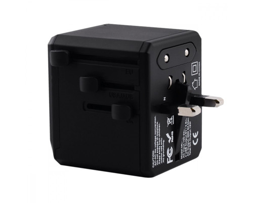 Travel Adapter Yesido MC-10 Type-C (UK/EU/US/AUS) black