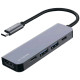 Type-C-Хаб Proove Arc Link 5 in 1 (2*Type-C + 2*USB3.0 + HDMI) silver 2003000318722 6901111117691
