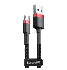 Кабель Baseus Cafule Micro USB 2.4A (0.5m) red/black