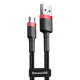 Кабель Baseus Cafule Micro USB 2.4A (0.5m) red/black