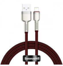 Кабель Baseus Cafule Metal Lightning 2.4A (1m) red