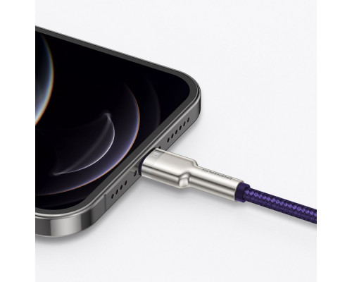 Кабель Baseus Cafule Metal Lightning 2.4A (1m) red