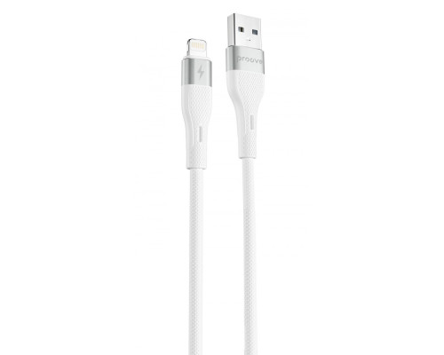 Кабель Proove Light Silicone Lightning 2.4A (1m) white