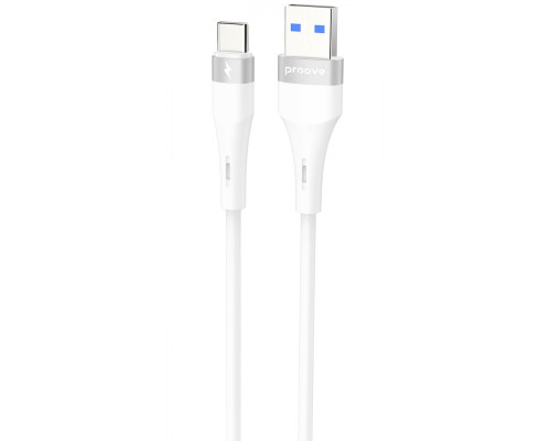 Кабель Proove Light Silicone Plus USB to Type-C 3A (1m) white 2003000238723 6901117513367