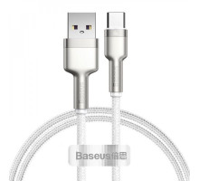 Кабель Baseus Cafule Metal Data Type-C 66W (1m) white 2001000420568 6953156209763