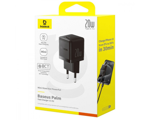МЗП Baseus Palm Fast Charger Type-C 20W white 2003000210965 6932172672942