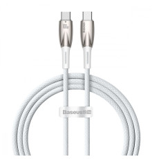 Кабель Baseus Glimmer Series Fast Charging Type-C to Type-C 100W (1m) white 2001000810581 6932172618049