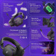 Бездротова ігрова гарнітура Proove Gaming Starlight (APP) white/purple 2003000347494 6901115730308