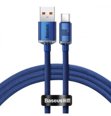 Кабель Baseus Crystal Shine Series Type-C 100W (1.2m) blue