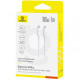 Кабель Baseus Silky Series Fast Charging Type-C to Type-C 100W (1m) white 2003000229288 6932172668860