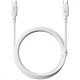 Кабель Baseus Silky Series Fast Charging Type-C to Type-C 100W (1m) white 2003000229288 6932172668860