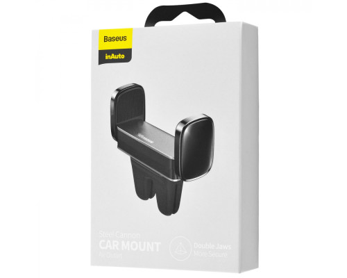 Тримач в машину Baseus Steel Cannon Air Outlet Car Mount black