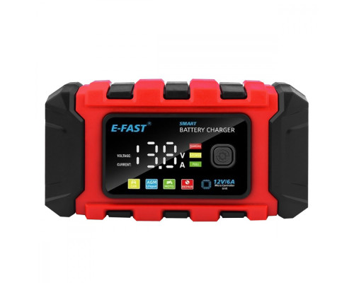 Зарядний пристрій E-Fast TK360 12V/6A CS red 2003000154887