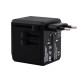 Travel Adapter Yesido MC-10 Type-C (UK/EU/US/AUS) black