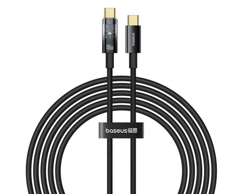 Кабель Baseus Explorer Series Auto Power-Off Type-C to Type-C 100W (1m) black 2003000171662 6932172660611