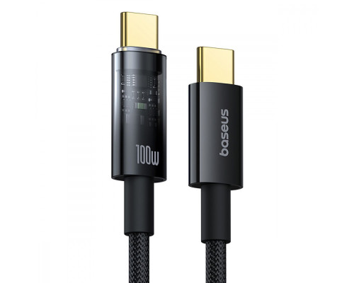 Кабель Baseus Explorer Series Auto Power-Off Type-C to Type-C 100W (1m) black 2003000171662 6932172660611