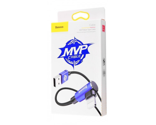 Кабель Baseus MVP Elbow Lightning 2.4A (1m) blue